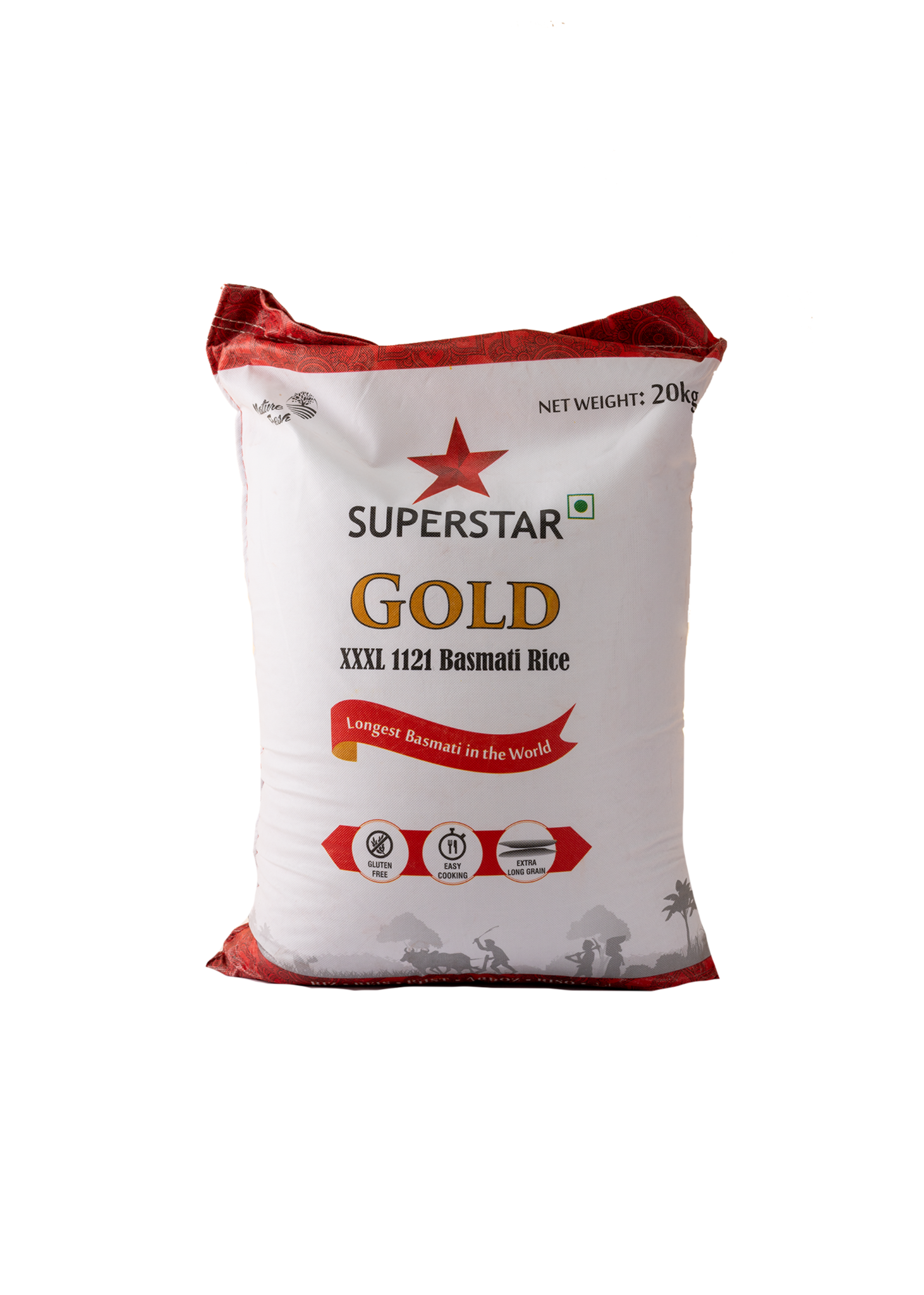 Super Star Gold 20kg basmati rice pack