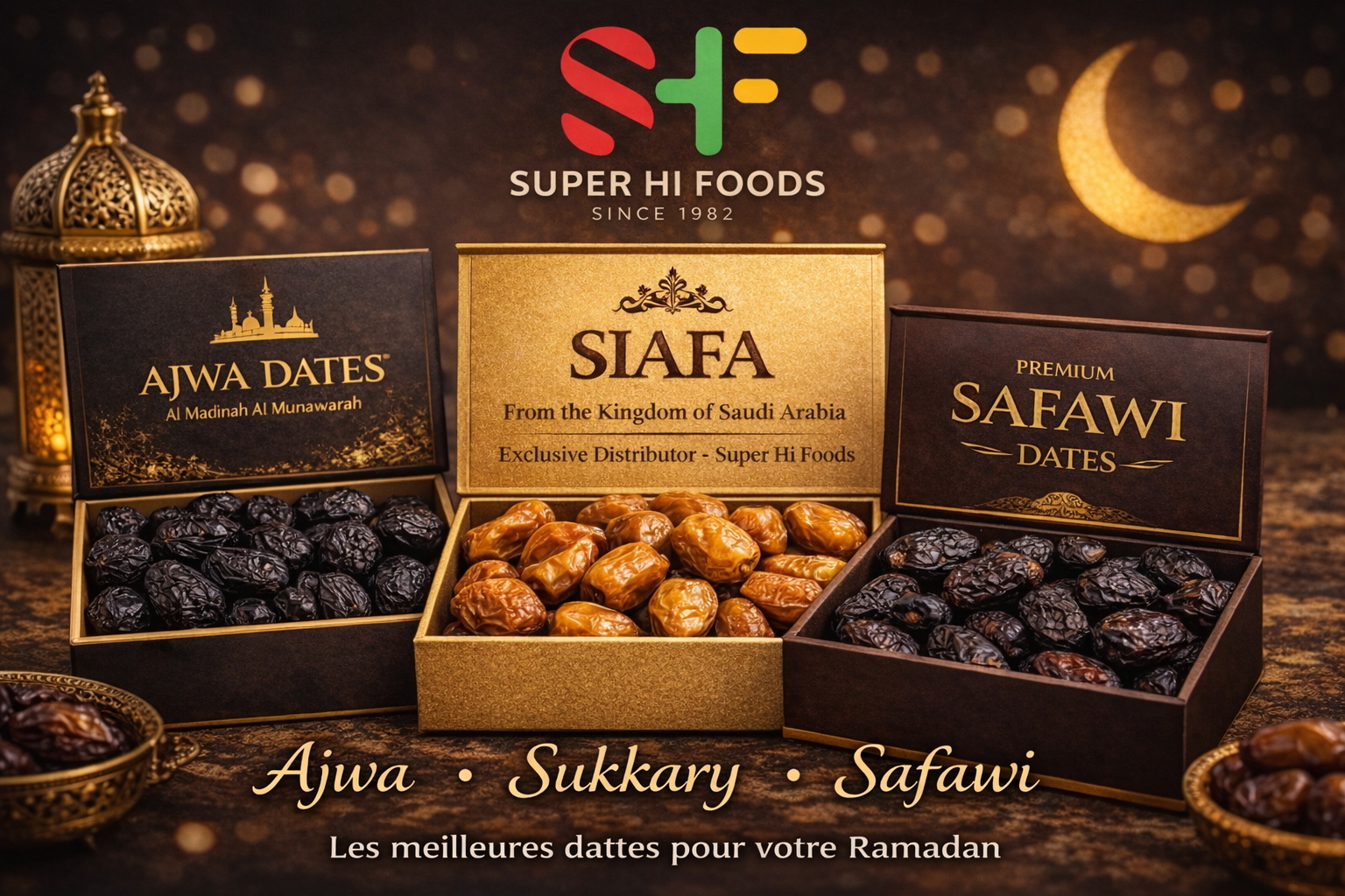 Ajwa • Sukkary • Safawi — Premium Dates